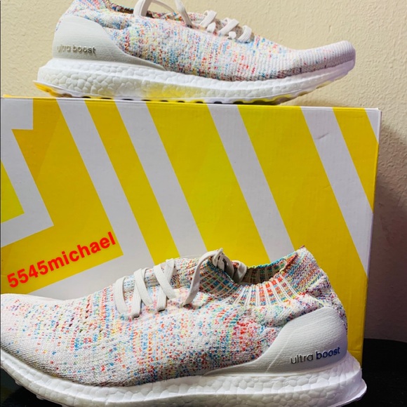ultra boost uncaged white multicolor